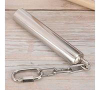 HEEPDD Bird Bell Toy, Stainless Steel Chew Toy for Small Parrots and Birds, Interactive Hanging with Colorful Bells and Rope for Bird Cage Fun (L)