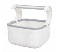 HEEPDD Bird Toilet Stand White Plastic Modern Style, Birdcage Stands Portable Parrots Poop Catcher Tabletop Bird Potty Training Tool for Floor Cage Toilet Stand White Plastic