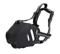HEEPDD Breathable Dog Muzzle for Barking, Adjustable Tpe Reflective Anti Barking Biting Dog Muzzle Medium Sized Dogs Soft for Dogs Outdoor Walking Training (Large Size)