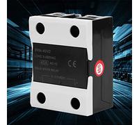 HEEPDD BRM-40VD Solid State Relay 40A DC AC SSR, Solid State Relays Aluminum Base Plate Heat Resistant for Industrial Power Control 0- AC 0-10V DC Temperature Controller