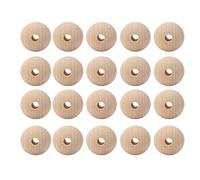 HEEPDD Burlywood Wood Spacer Beads, Round Pearls, 25mm Decorative Beads for DIY Jewelry Making & Home Decor Burlywood Wood Spacer, Synthetic Nan Collected Items