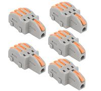 HEEPDD Cable Connectors Quick Connectors T Tap Terminal Rated At 32A for Wiring in Lighting Electrical Equipment (Orange)