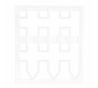 HEEPDD Cake Fence Plastic Cookie Cutter for DIY Fondant Gum Paste Polymer Clay Cake Border Decorating