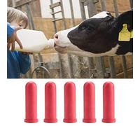 HEEPDD Calf Feeding Bottle Nipples, 10cm Soft Rubber Teats for Livestock Farm Animal Milk Feeding Supplies for Dairy Farms, Pet Care, Animal Husbandry, Veterinary Use