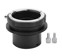 HEEPDD Camera Lens Macro Lens Adapter for F, Aluminum Alloy, 1.25in Telescope Camera Connector, Black, Manual Focus, 149g for F, Aluminum Alloy, 1.25in Telescope