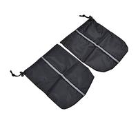HEEPDD Car Mirror Cover Side View Protector with Retractable Rope and Reflective Strips 13 By 10.6 Inches Silver Coated Polyester Taffeta for SUVs Minivans Trucks Outdoor