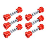 HEEPDD Cart Leaf Spring Bushing Kit, 12-Piece Rubber Metal Composite Set | Suspension Overhaul Refit, 6 Galvanized Sleeves, Bumpy Path Clunking Silencer, Moisture And Dirt Resistant, 18-Hole Ride
