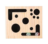 HEEPDD Cat Interactive Puzzle Box, Solid Wood Maze Toy for Indoor Cats with Hide Treats Stimulates Intelligence Reduces Anxiety Strengthens Bond