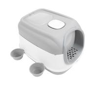HEEPDD Cat Litter Box Garbage Box Fully Enclosed Open Top Extra Large Litter Box Smart Deodorizing Indoor Pet Toilet for Home Use
