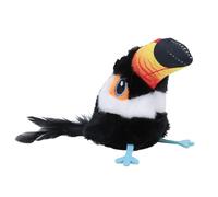 HEEPDD Cat Toys Rechargeable Flapping Bird Life Like Chirp Touch Activated Kitten Toy Interactive Cat Exercise Toys for All Breeds Kicker Catnip (Vibration Sensing)