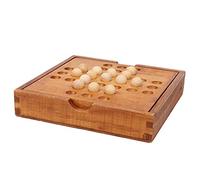 HEEPDD Chess Set, Wooden Intelligent Puzzle Educational Desktop Chess Toy for All Ages, Smooth Wooden Material, Promotes Thinking Skills and Creativity, Perfect for Family Gatherings