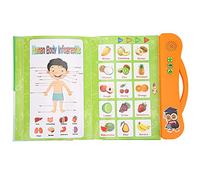 HEEPDD Children Educational Book Toy, Plastic Learning Book with Sound, Engaging English Language Reading Machine for Kids Over 3 Years Old (Orange)