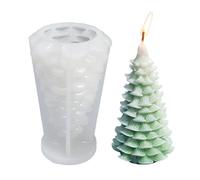 HEEPDD Christmas Tree Candle Mold, DIY Silicone Candle Making Mold for Cake Decorating, with Reusable Food Grade Silicone Material, for Home Decoration Festival Craft (2)