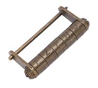 HEEPDD Classical Da Vinci Code Combination Lock, Antique Style Zinc Alloy Mini Cryptex for Romantic Gifts and Puzzles Classical Da Vinci Code Combination Lock, Nan Collected Items