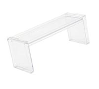 HEEPDD Clear Acrylic Display Risers, Risers Shelf Set Transparent Rectangular Stands for Makeup Perfume Cupcakes Jewelry Home Decor Clear Acrylic Display, Stackable Stand