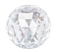 HEEPDD Clear Cut Crystal Glass Ball, Translucent Faceted Gazing Sphere with Prism Effect for Home Garden Hotel Decor and Interior Design