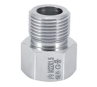 HEEPDD CO2 Cylinder Adapter Chrome Plated Copper Connector for Aquarium Regulators with High Elastic Sealing Ring M22 G5 8 Sizes Ensures Proof Performance Easy Setup for Beginners (m22*1.5 to G5/8)