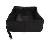 HEEPDD Collapsible Cat Litter Box, Portable Litter Carrier for Travel, 600D Oxford Fabric, Ideal for Cat Owners on the Go Collapsible Box, Lightweight Nan Gardening (Black)