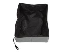 HEEPDD Collapsible Cat Litter Box, Portable Litter Carrier for Travel, 600D Oxford Fabric, Ideal for Cat Owners on the Go Collapsible Box, Lightweight Nan Gardening (Gray)