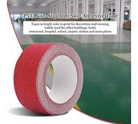 HEEPDD Colorful Anti Slip PVC Tape, Durable Non Slip Adhesive Tape, 5cm Width 5M Length for Stair Safety and Floor Use (Red)