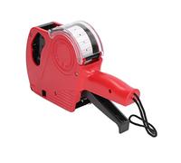HEEPDD Convenient Manual Labeling Machine, 8-Digit Price Tag Gun for Clothing, Toys, Luggage, Portable and Versatile Label Maker, Ideal for Various Marking Situations (Red)