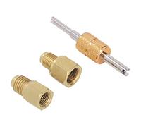 HEEPDD Copper Refrigerant Adapter 1/2 Acme to 1/4 SAE for Split Systems Lightweight At 2.6oz Enables Quick Setup Without Tools Ideal for HVAC Pros in Residential and Commercial Repairs
