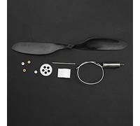 HEEPDD Coreless Motor Propeller Set, ABS Material High-Speed Motor Propeller for Remote Control Aircraft 8520, Suitable for Ages 7-14 (720 reduction set complete)