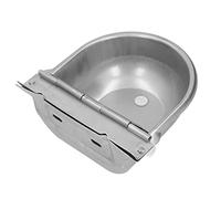 HEEPDD Cow Drinking Bowl, Stainless Steel Automatic Water Feeder, Sturdy Livestock Water Drinker, Suitable for Cattle and Horses, Size 27.5 X 27 X 12cm