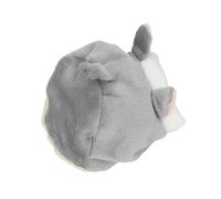 HEEPDD Cozy Hamster Bed Soft Cotton Sleeping House for Dwarf Syrian Hamsters Single Entrance Hideout 4.7 X 3.9 X 3.5 Inches Lightweight 0.9 Ounce Pet Comfort in Cage or Play Area (gray baby)