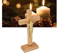 HEEPDD Crucifix, Catholic Crucifix Easy to Install Religious Prayer Decoration for Home Desk