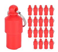 HEEPDD Custom Text Anti Lost Pet Tag Plastic Pendant ID Name Address Label for Cats and Dogs 3cm, Personalized Collar Device (Red)