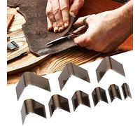 HEEPDD Cutter Set, Stainless Steel, Leather V Shape and Semicircle Punch Tools for Crafting Wallets and Bags, Ideal for Enthusiasts (A29V type 9-piece set)