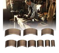 HEEPDD Cutter Set V, Stainless Steel Punch Tools for Leather Crafting, Multiple Types for Wallets and Bags (A30 shallow semicircle 9-piece set)