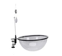 HEEPDD Desktop Cat Hammock Semi Open Bowl Shape PC Material No Drill Mount for Small Apartments, Elevated Perch for Work From Home Cat Lovers