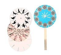 HEEPDD DIY Assembled Educational Toy, Phenakistoscope Model for Boys and Girls, Fun Parent-Child Interactive Learning Tool DIY Assembled Educational Toy, Quality Paper Nan Children's Toys