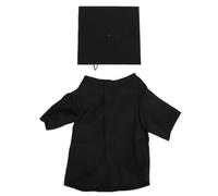 HEEPDD Dog Cat Graduation Outfit, Lightweight Cap and Gown Combo, 47cm Hat, 4 Size Options, Machine Washable for Ceremony Photo Keepsake (S)