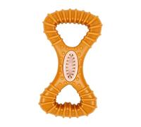 HEEPDD Dog Chew Toy for Aggressive Chewers Bone Shape Treat Dispensing Interactive Toy, Wood Fiber Blend No Splinter, Oral Care Massage Nodules for Large Medium Small Dogs (8 Shape Bone 15x8cm)
