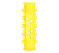 HEEPDD Dog Chew Toy, Pet Teeth Cleaning Stick with Zigzag Groove Design for Deep Tartar Removal, Interactive Puzzle Training Biting Toy for Small Medium Large Dogs (Yellow)