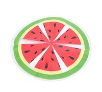 HEEPDD Dog Cooling Mat PVC Fruit Pattern Round Ice Pad 36cm 14.2in Foldable Water Cooling Cushion for Cats Dogs Summer Floor Travel Office Use (Watermelon)