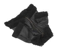 HEEPDD Dog Leather Jacket, for Small Medium Large Dogs, Windproof Warm and Stylish Outerwear for Cold Weather Dog Leather Jacket, PU Winter Coat Nan Supplies (S)