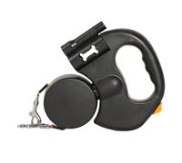 HEEPDD Double Retractable Dog Leash, Anti Slip Ergonomic Grip LED Light One Click Brake Dual Dog Leash with -Free Adjustable Length Double for Two Dogs Walking (Black Battery Version)