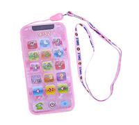 HEEPDD Dummy Phone Music Toy, Interactive Alphabet Numbers Math Learning, Portable Travel Hanging Rope Design, Enhances Auditory Memory for Preschoolers Ages 3 (English)