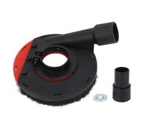 HEEPDD Dust Shroud for Angle Grinder 4 Inch 100mm 115mm Concrete Grinding Vacuum Cover Attachment for Stone Floor Polishing, Fits 80-100mm Cup Wheels, Dust Extraction (B-100H Red Black)