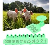 HEEPDD Ear Tags with Numbers Identification for Livestock Farm Management, PP Copper Engraved Marking Tags for Animal Tracking and Theft Prevention
