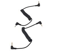 HEEPDD Electronic Cable 3.5mm to Male Flash C1 Sync Cable for 70D, Coiled, Black, 30-80cm, Quick Response, Plug and Play for 70D, Coiled, Black, 30-80cm, Quick