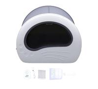 HEEPDD Enclosed Cat Litter Box with Lid, Transparent Window Drawer Automatic Litter Box Large Covered Cat with Dual Entry and Remote Control for Multi Cats Big