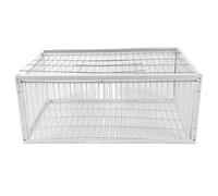 HEEPDD Escape Proof Bird Trap Cage Humane One Way Entry 4 Sided Design High-Strength Iron for Doves Chickens Sparrows Farms Gardens Warehouses (Medium)