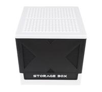 HEEPDD Expandable Organizer Building Blocks Storage Box with Lid, PP Material, 37L Large Capacity Collapsible Organizer for Kids Toys and Crafting Nan (Black)