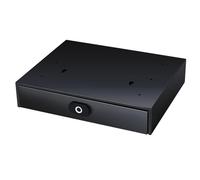 HEEPDD Fingerprint Safe, Jewelry Box with Lock Small Money Safe Steel Drawer Case Portable for Cash Jewelry ID Documents Black for Home School Office Car (350×280×70mm)