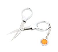 HEEPDD Folding Scissors, 3.7in Stainless Steel Pocket Scissor Mini Shear Anti-Rust Emergency Cutting Tool for Home Travel Use